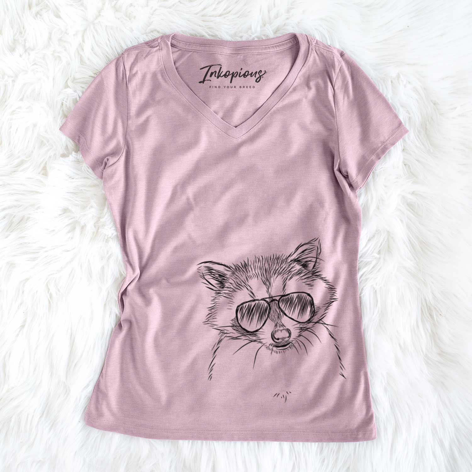 Randy the Raccoon - Women's V-neck Shirt