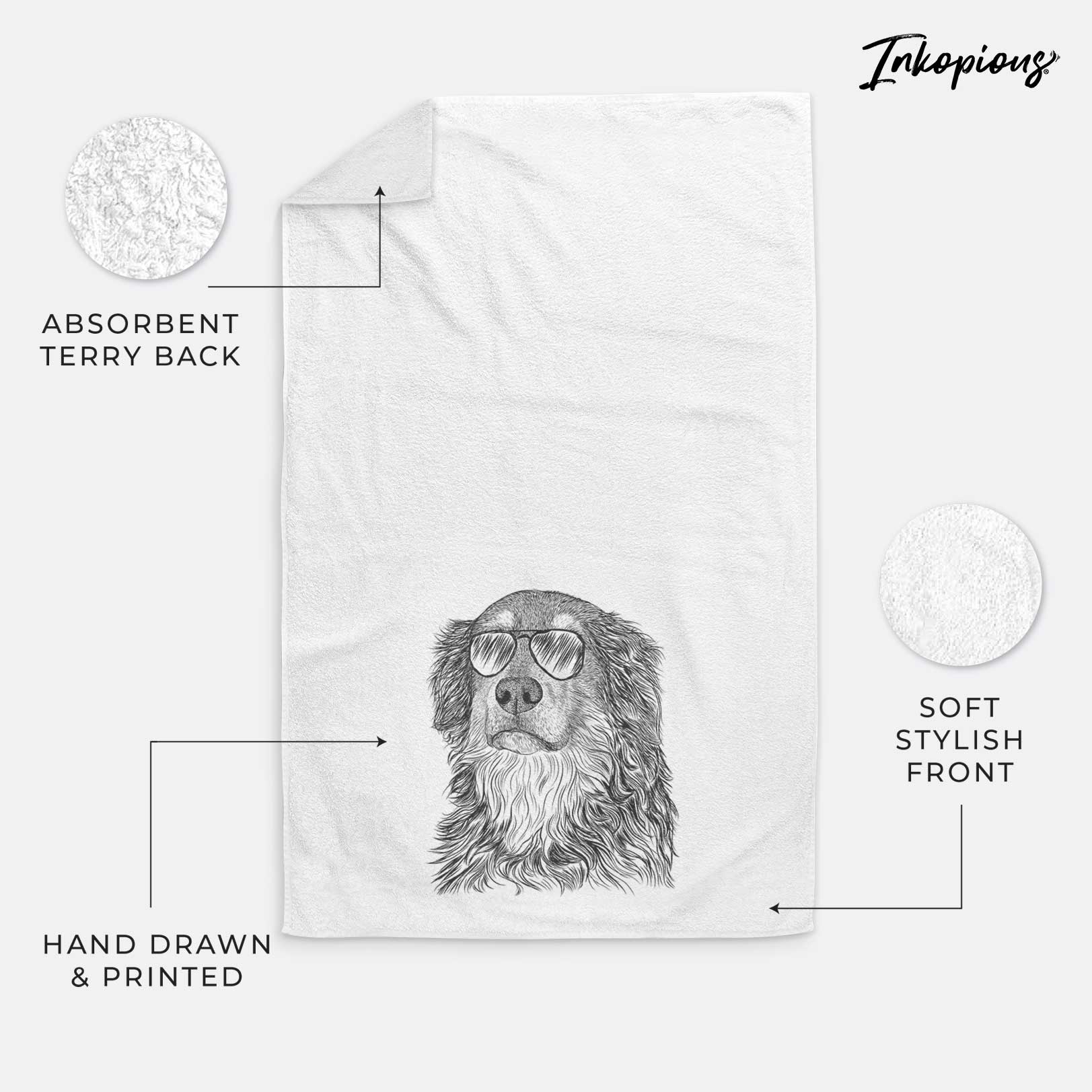 Ranger the Mixed Breed Decorative Hand Towel