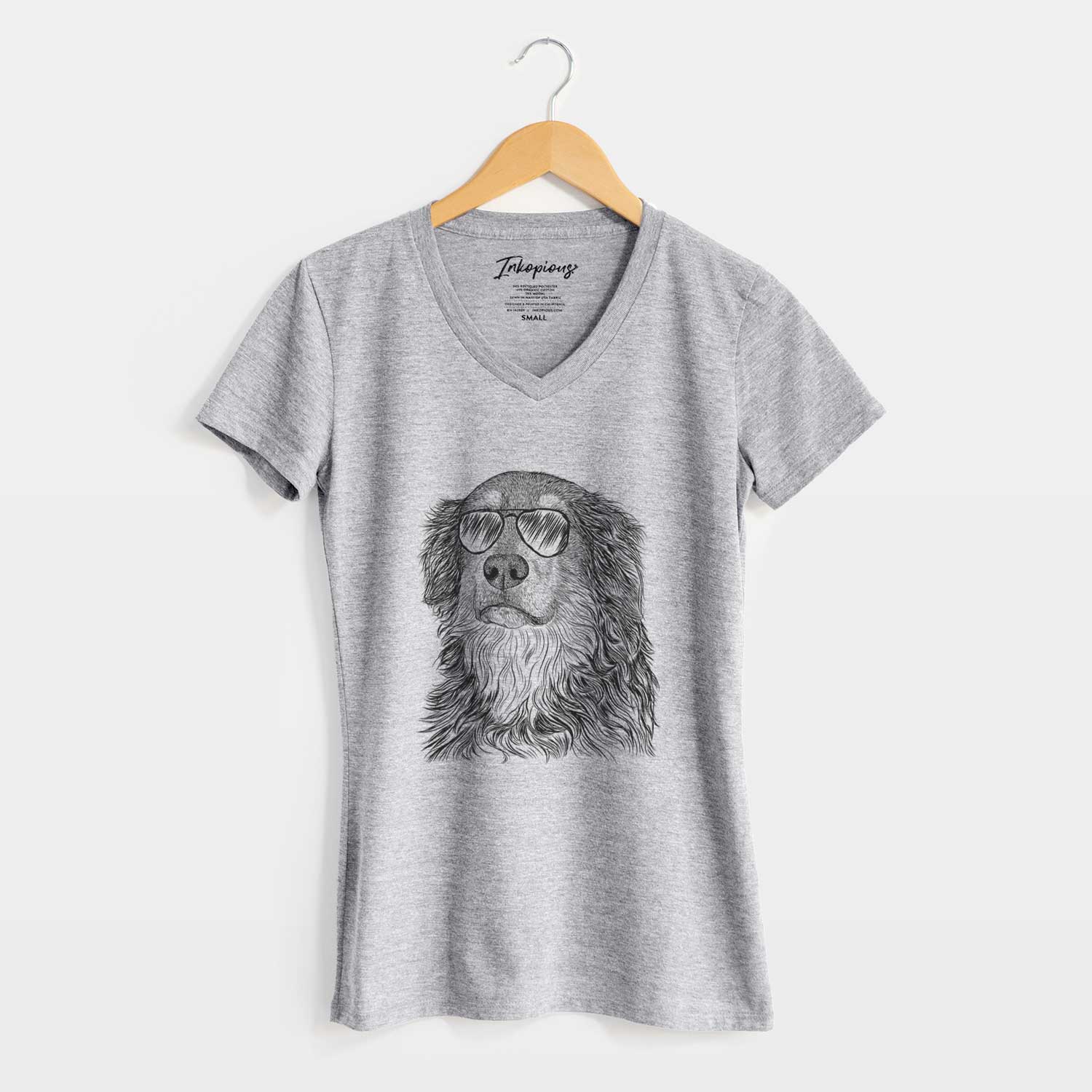 Aviator Ranger the Mixed Breed - Women's V-neck Shirt