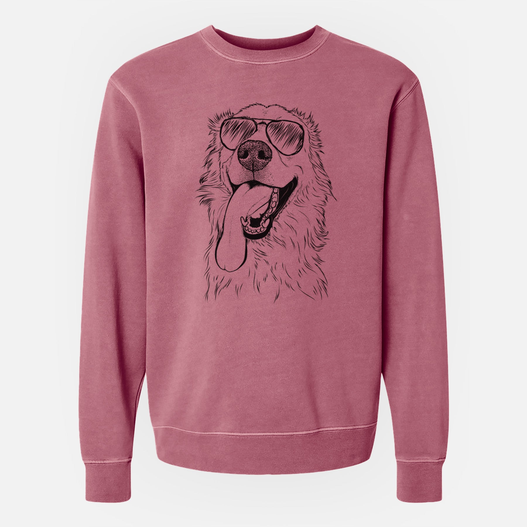 Aviator Ranger the Mixed Breed - Unisex Pigment Dyed Crew Sweatshirt