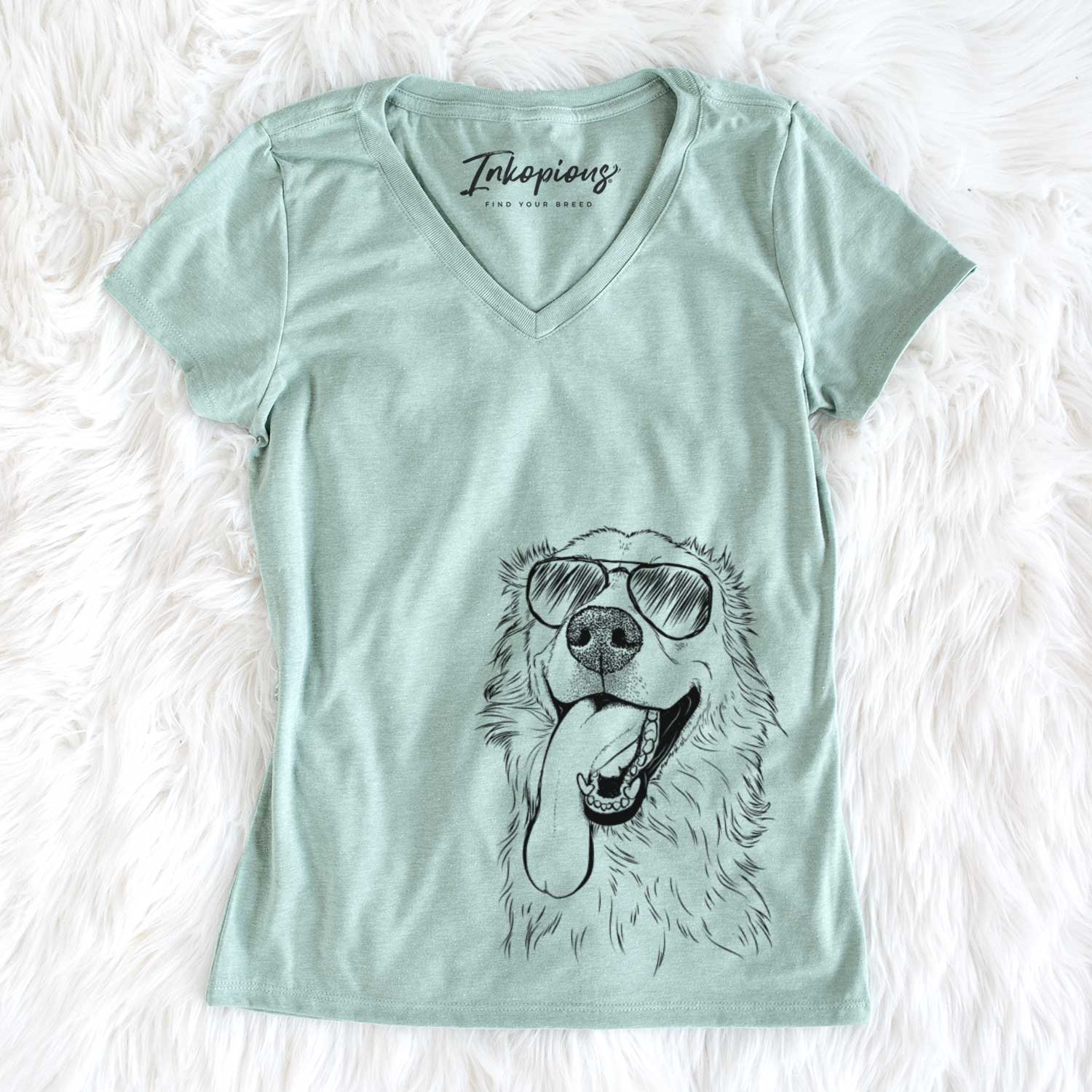 Aviator Ranger the Mixed Breed - Women's V-neck Shirt