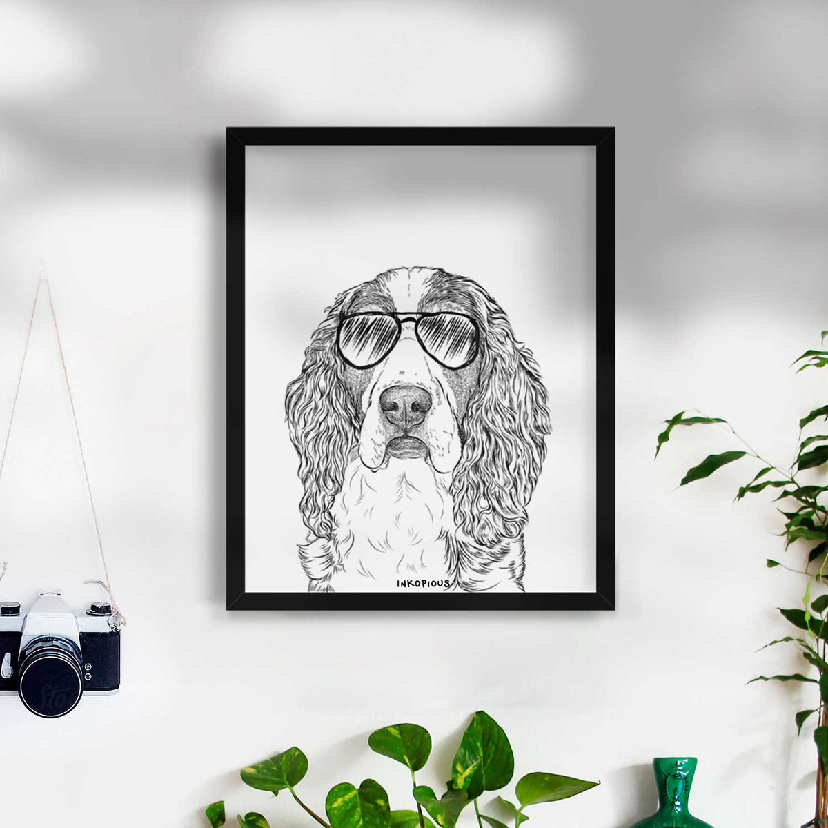 Red the English Springer Spaniel Art Print