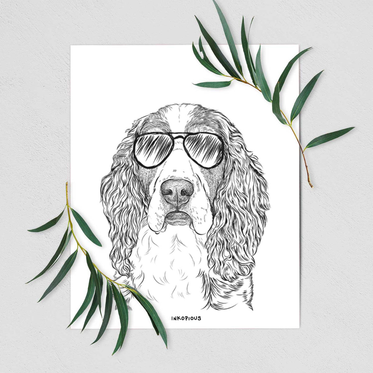 Red the English Springer Spaniel Art Print