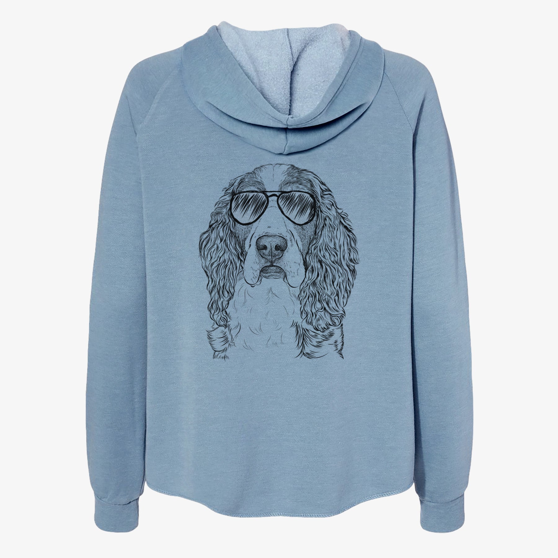 Red the English Springer Spaniel - Women's Cali Wave Zip-Up Sweatshirt