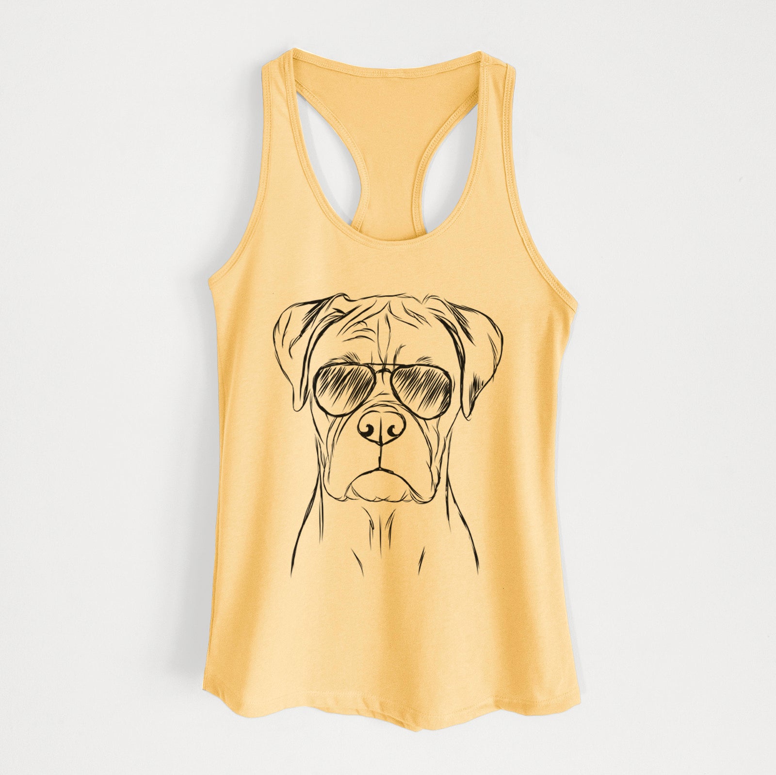 Reese the Boxer - Women's Racerback Tanktop