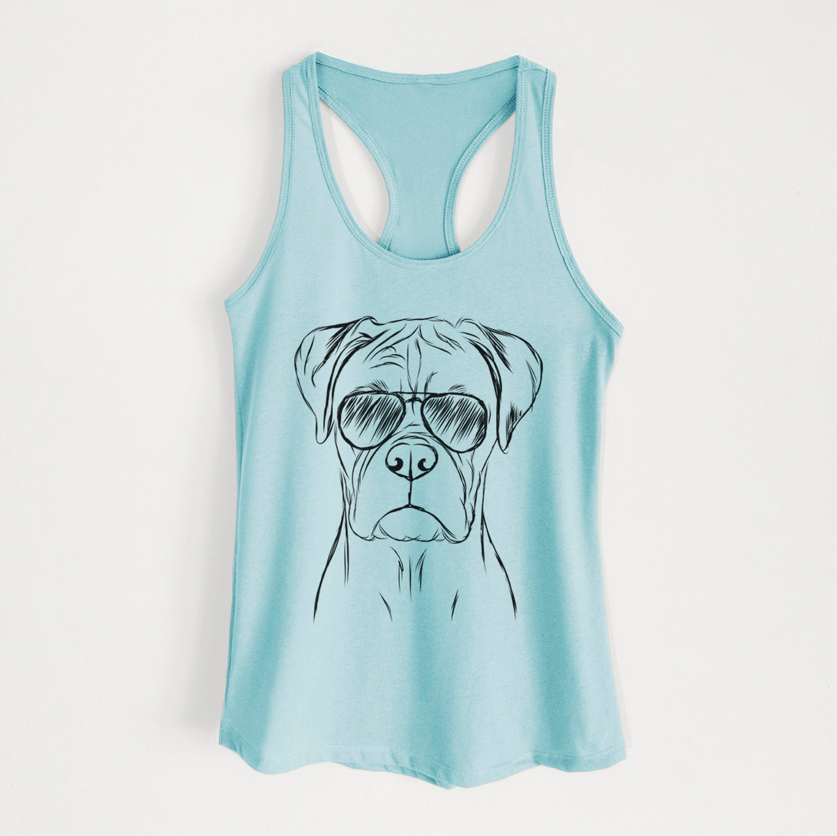 Reese the Boxer - Women's Racerback Tanktop