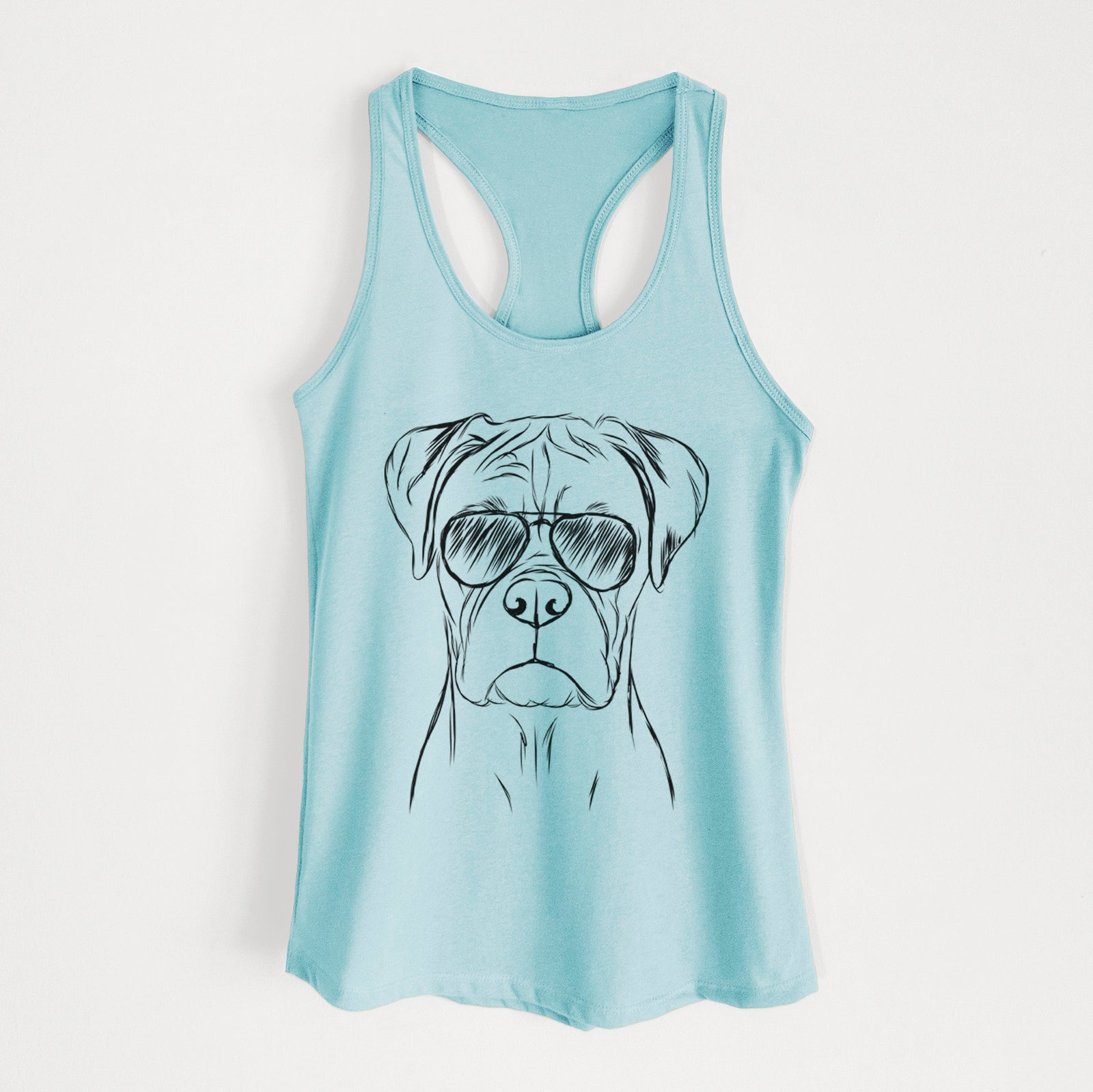 Reese the Boxer - Women's Racerback Tanktop