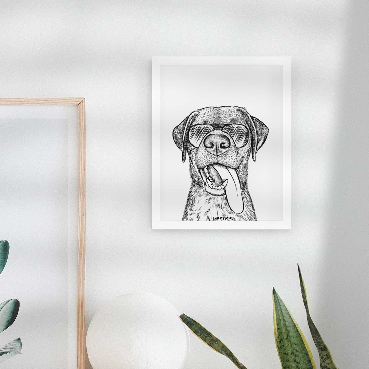 Reese the Mixed Breed Art Print