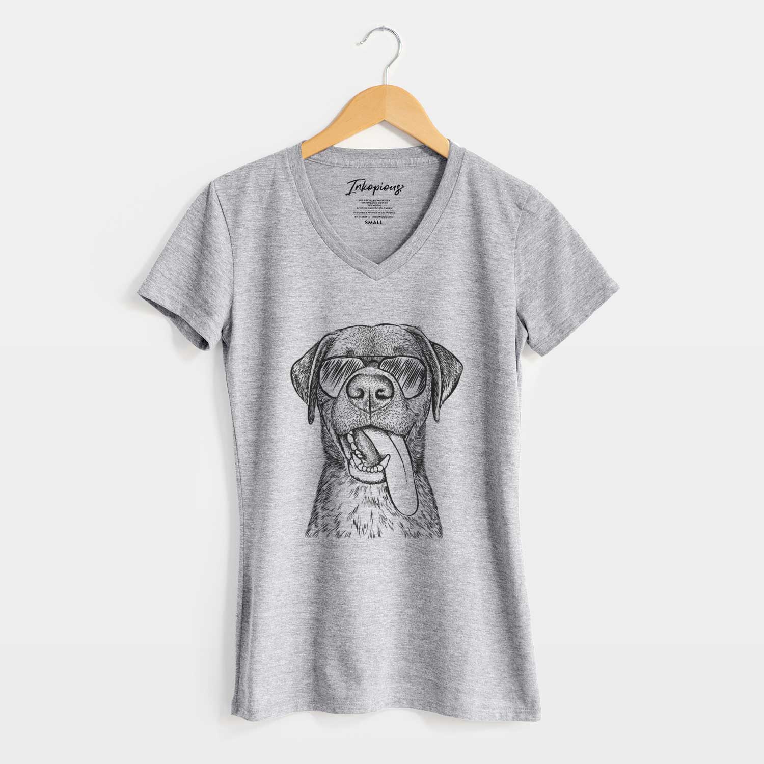 Aviator Reese the Mixed Breed - Women's V-neck Shirt