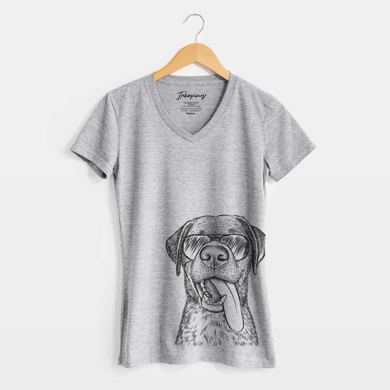 Aviator Reese the Mixed Breed - Women's V-neck Shirt