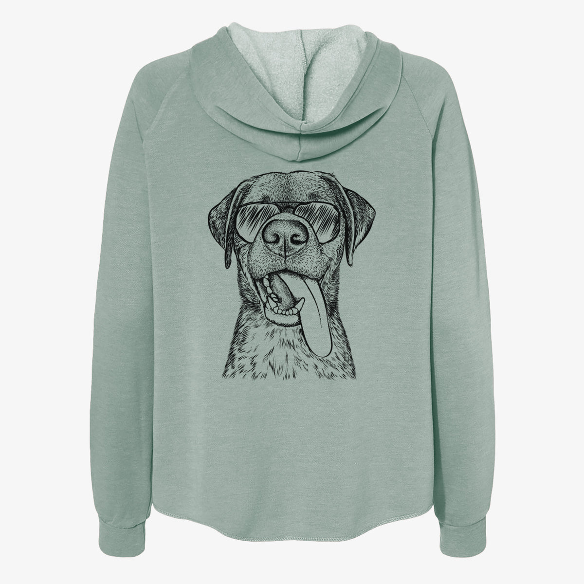 Reese the Mixed Breed - Women's Cali Wave Zip-Up Sweatshirt