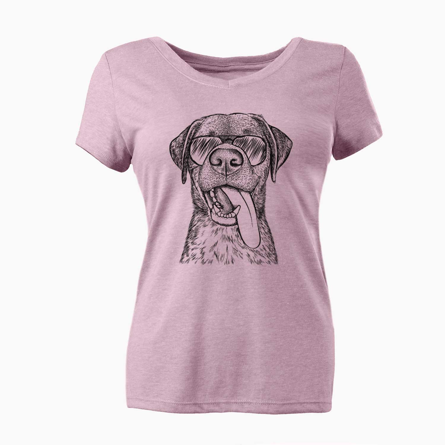 Aviator Reese the Mixed Breed - Women's V-neck Shirt