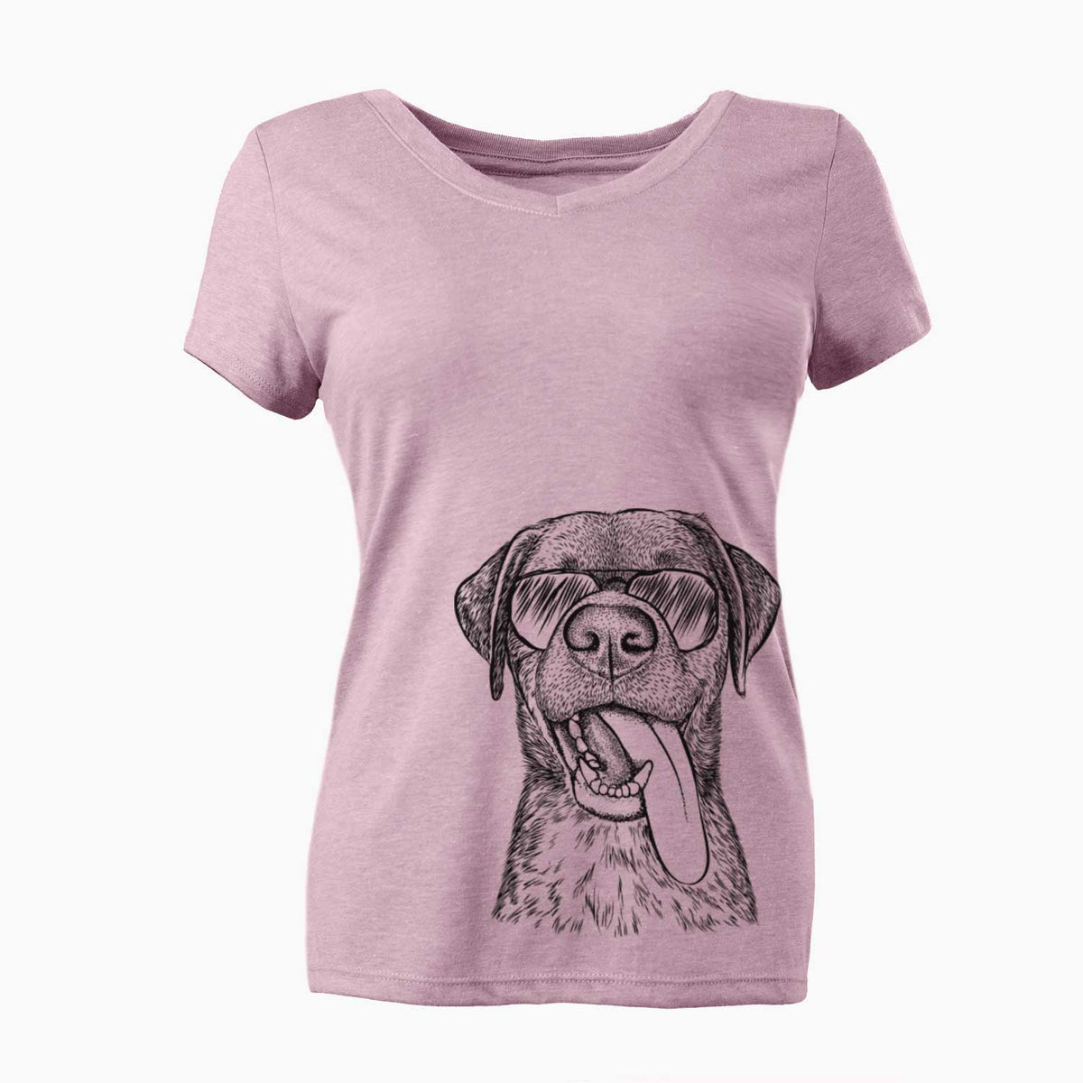 Aviator Reese the Mixed Breed - Women's V-neck Shirt