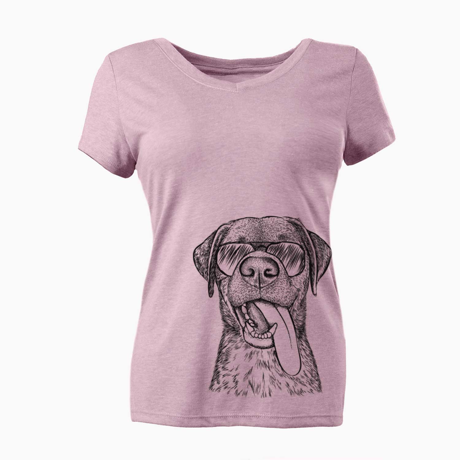 Aviator Reese the Mixed Breed - Women's V-neck Shirt