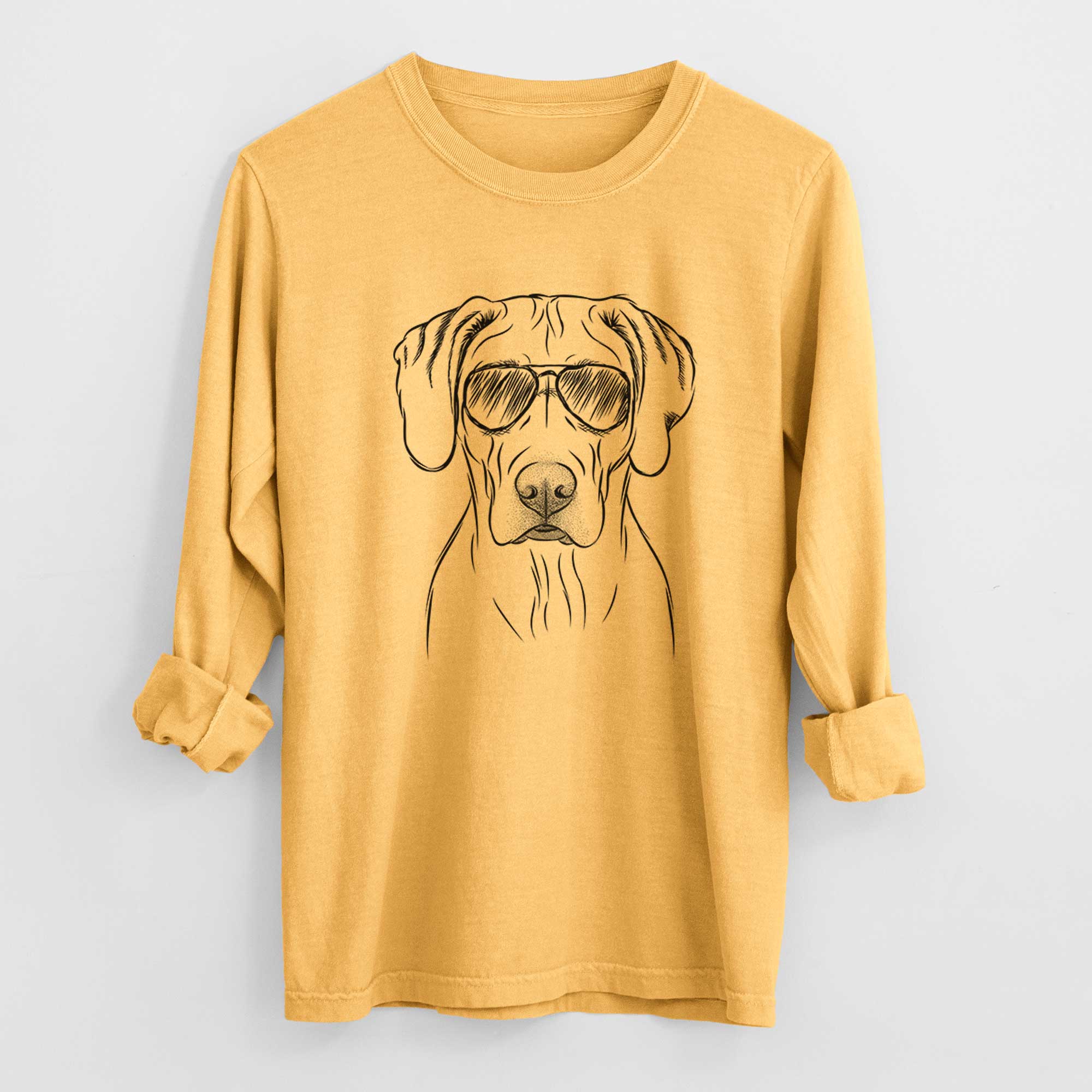 Aviators Reid the Rhodesian Ridgeback - Heavyweight 100% Cotton Long Sleeve