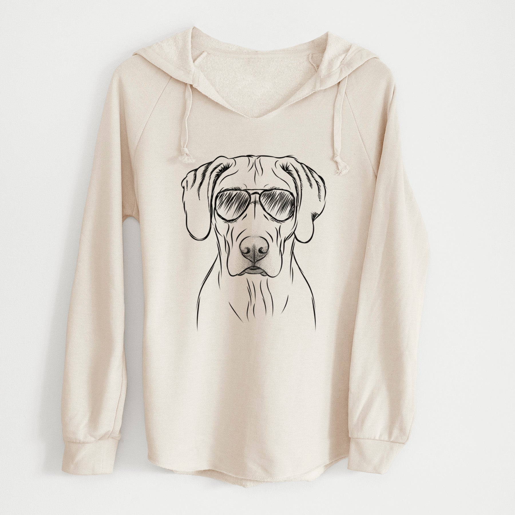 Aviator Reid the Rhodesian Ridgeback - Cali Wave Hooded Sweatshirt