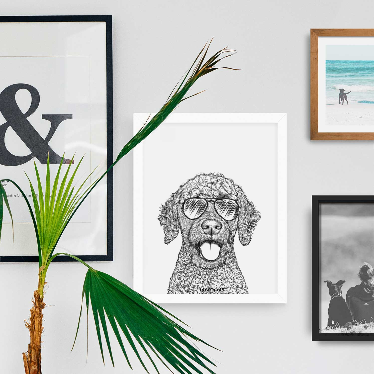 Reina the Spanish Water Dog Art Print