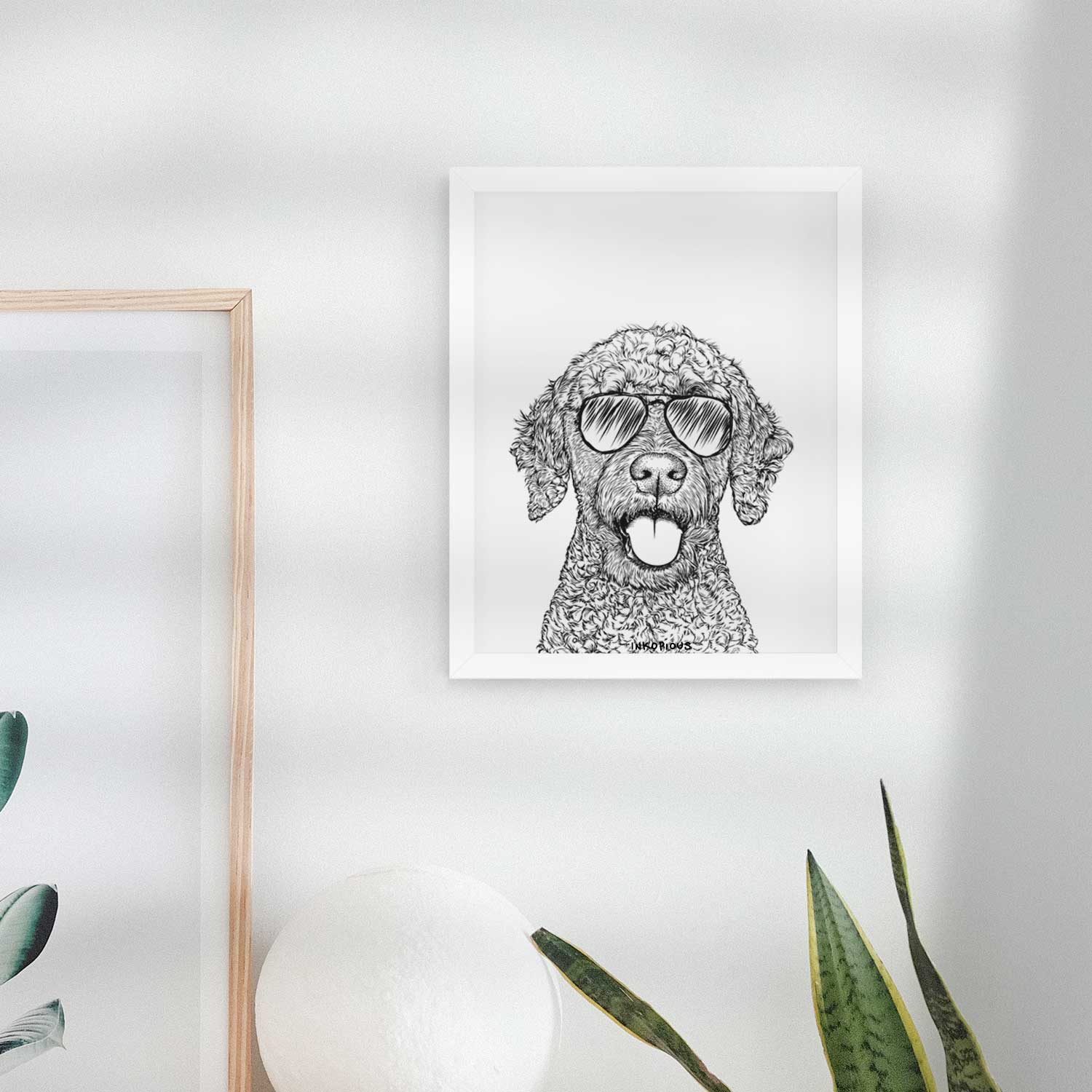 Reina the Spanish Water Dog Art Print