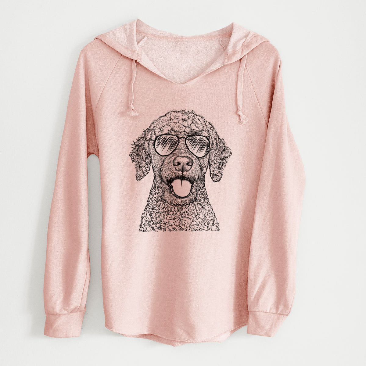 Aviator Reina the Spanish Water Dog - Cali Wave Hooded Sweatshirt