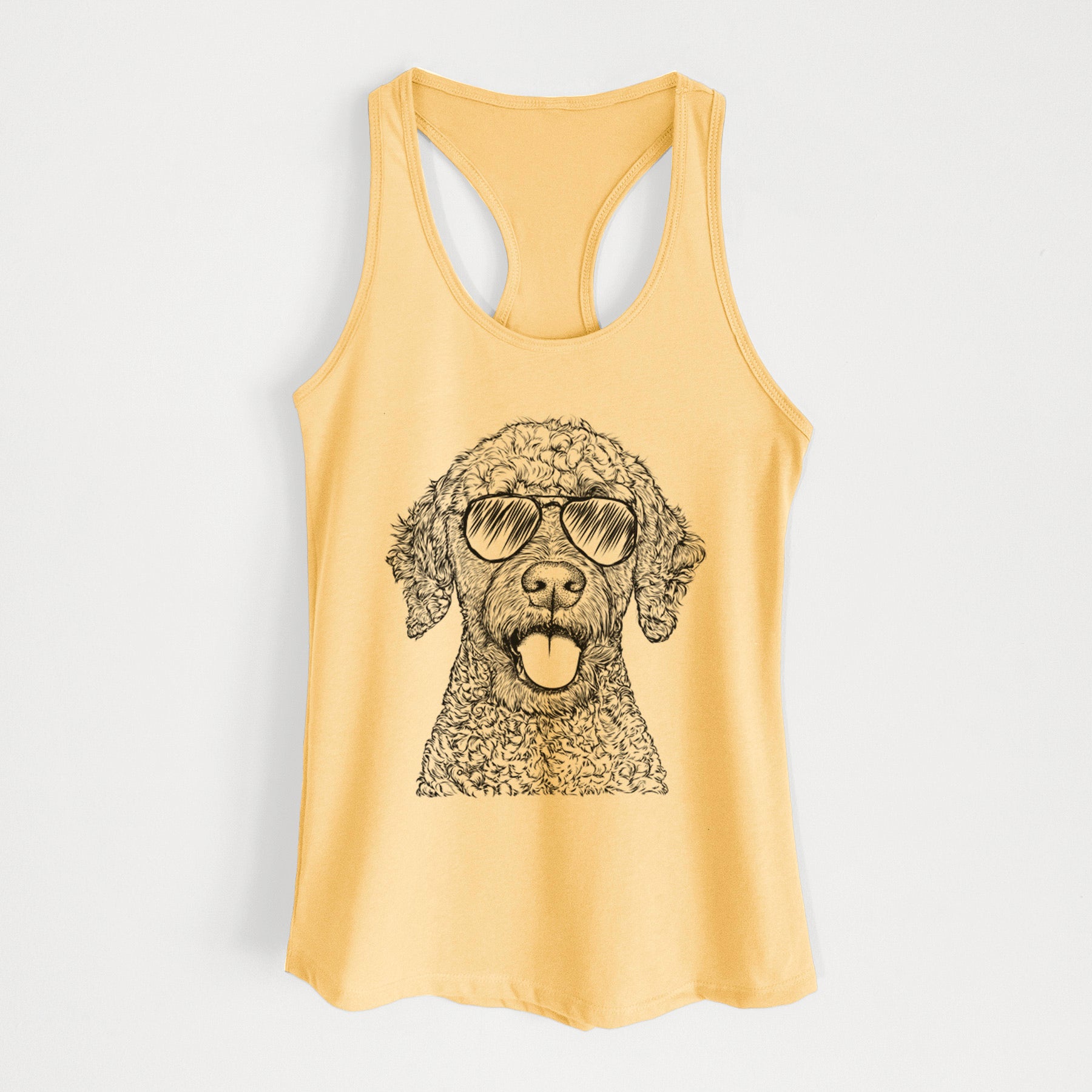 Reina the Spanish Water Dog - Women's Racerback Tanktop