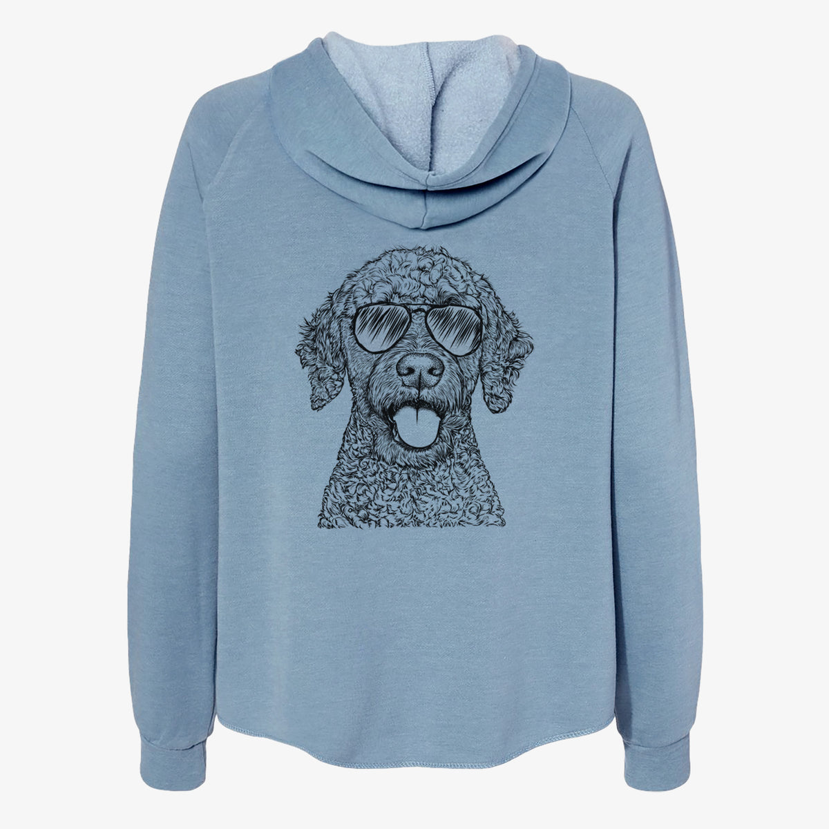 Reina the Spanish Water Dog - Women's Cali Wave Zip-Up Sweatshirt