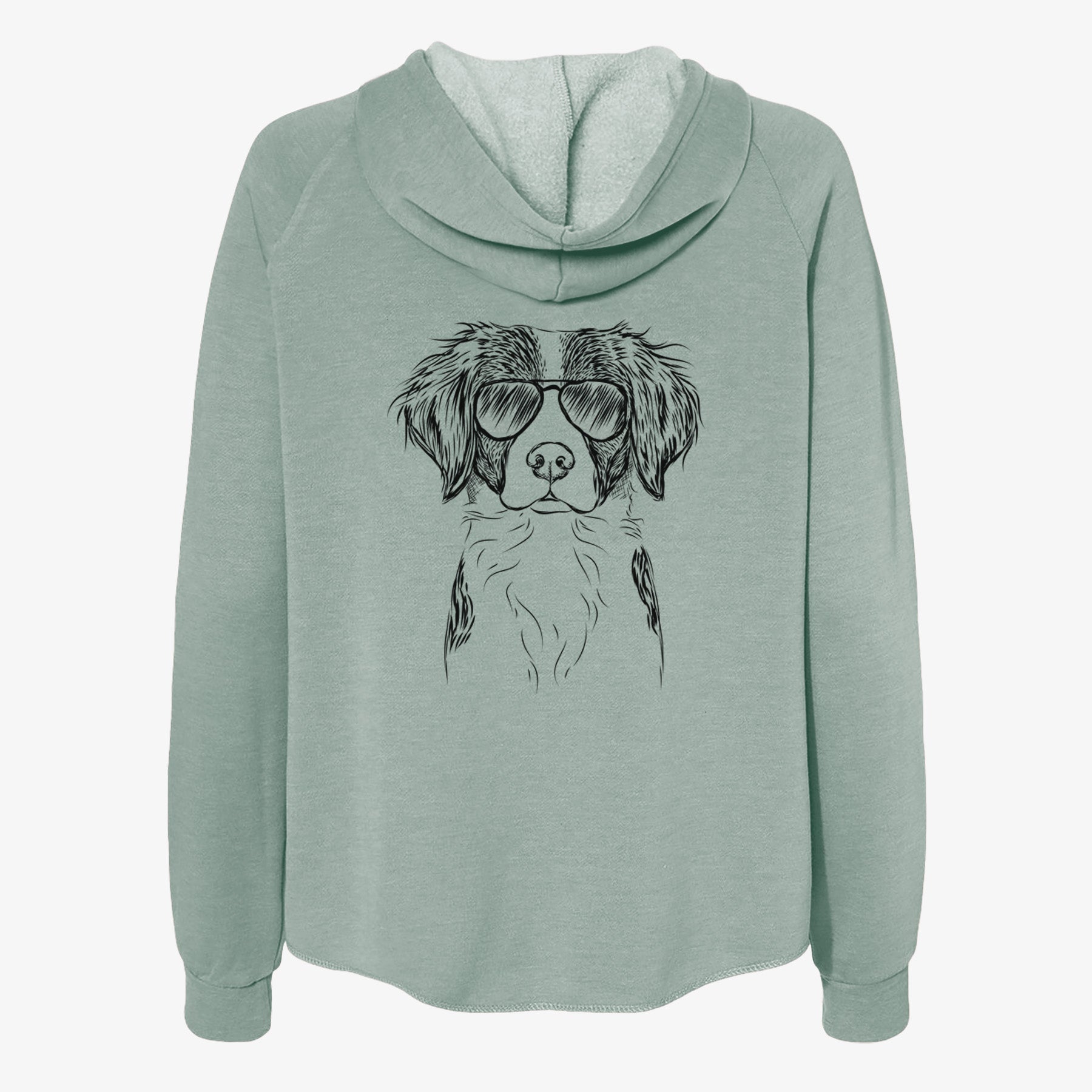 Remi the Brittany - Women's Cali Wave Zip-Up Sweatshirt