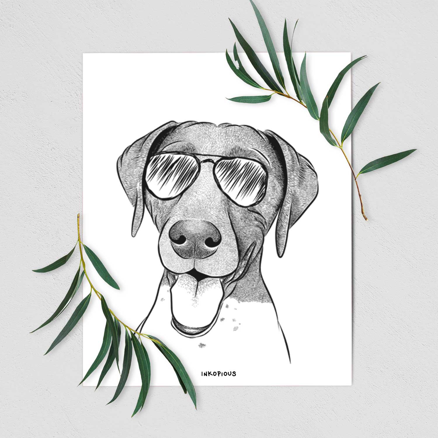 Remi the German Shorthaired Pointer Art Print