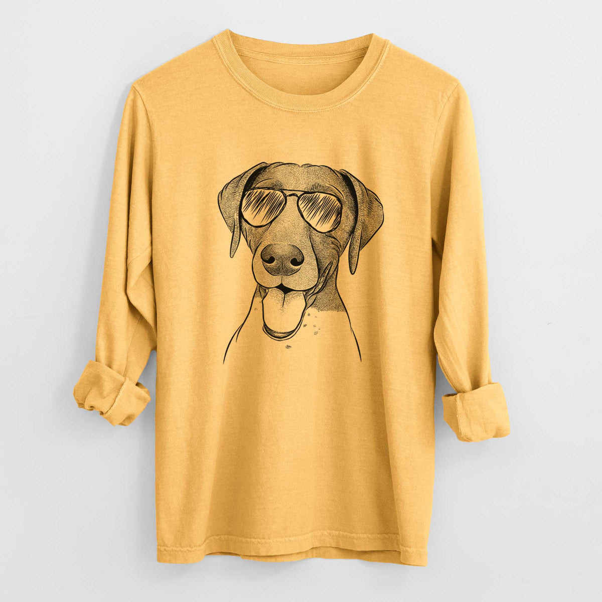 Aviators Remi the German Shorthaired Pointer - Heavyweight 100% Cotton Long Sleeve
