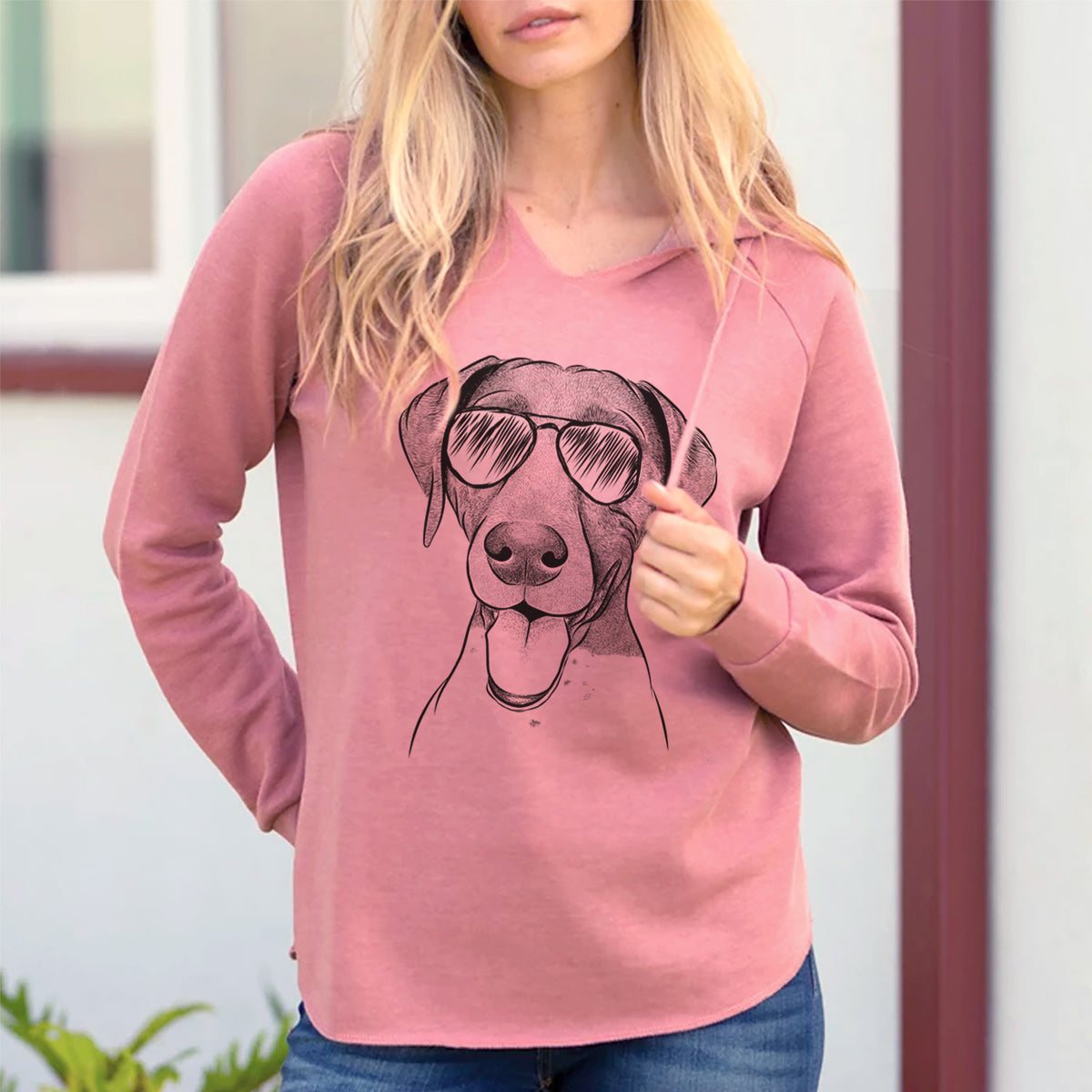 Aviator Remi the German Shorthaired Pointer - Cali Wave Hooded Sweatshirt