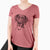 Aviator Remi the German Shorthaired Pointer - Women's V-neck Shirt