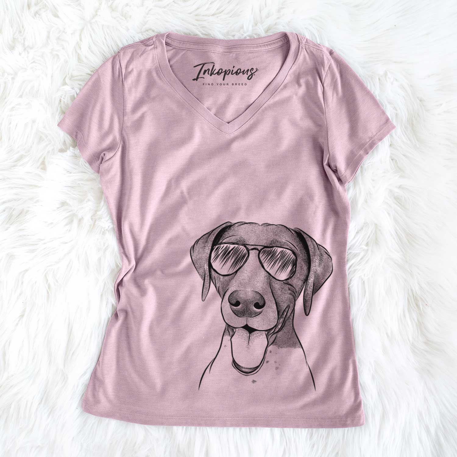 Remi the German Shorthaired Pointer - Women's V-neck Shirt