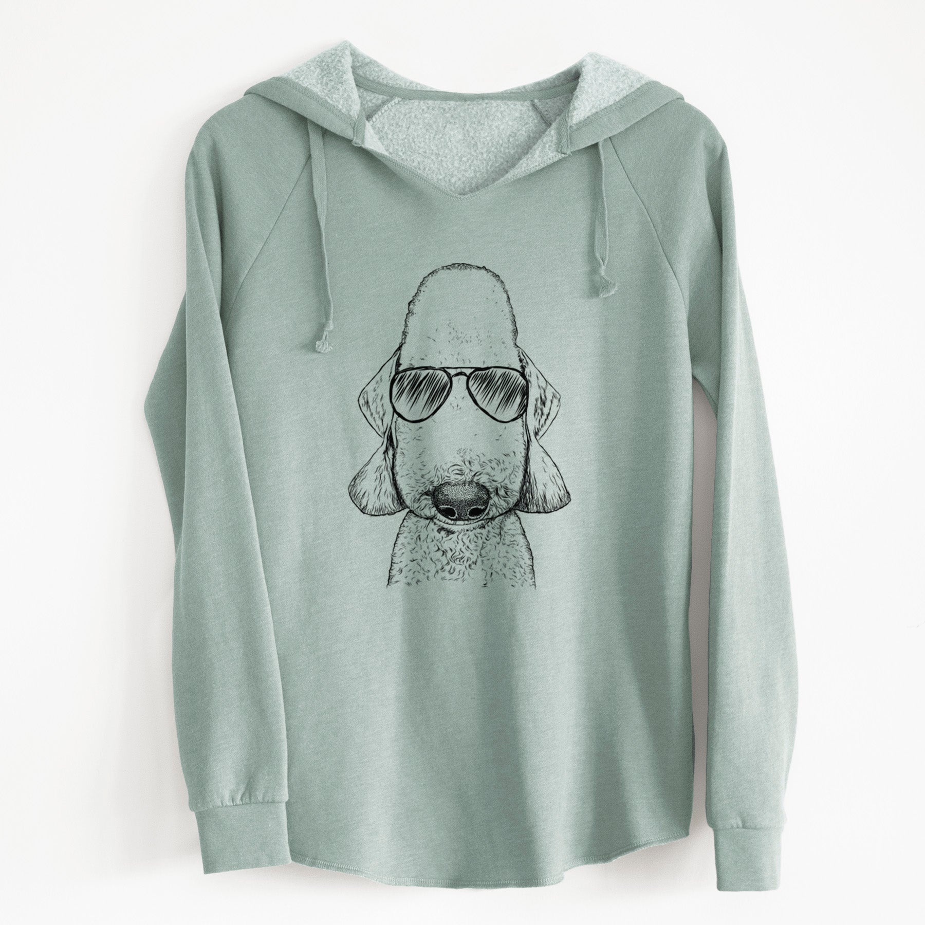 Aviator Remington the Bedlington Terrier - Cali Wave Hooded Sweatshirt