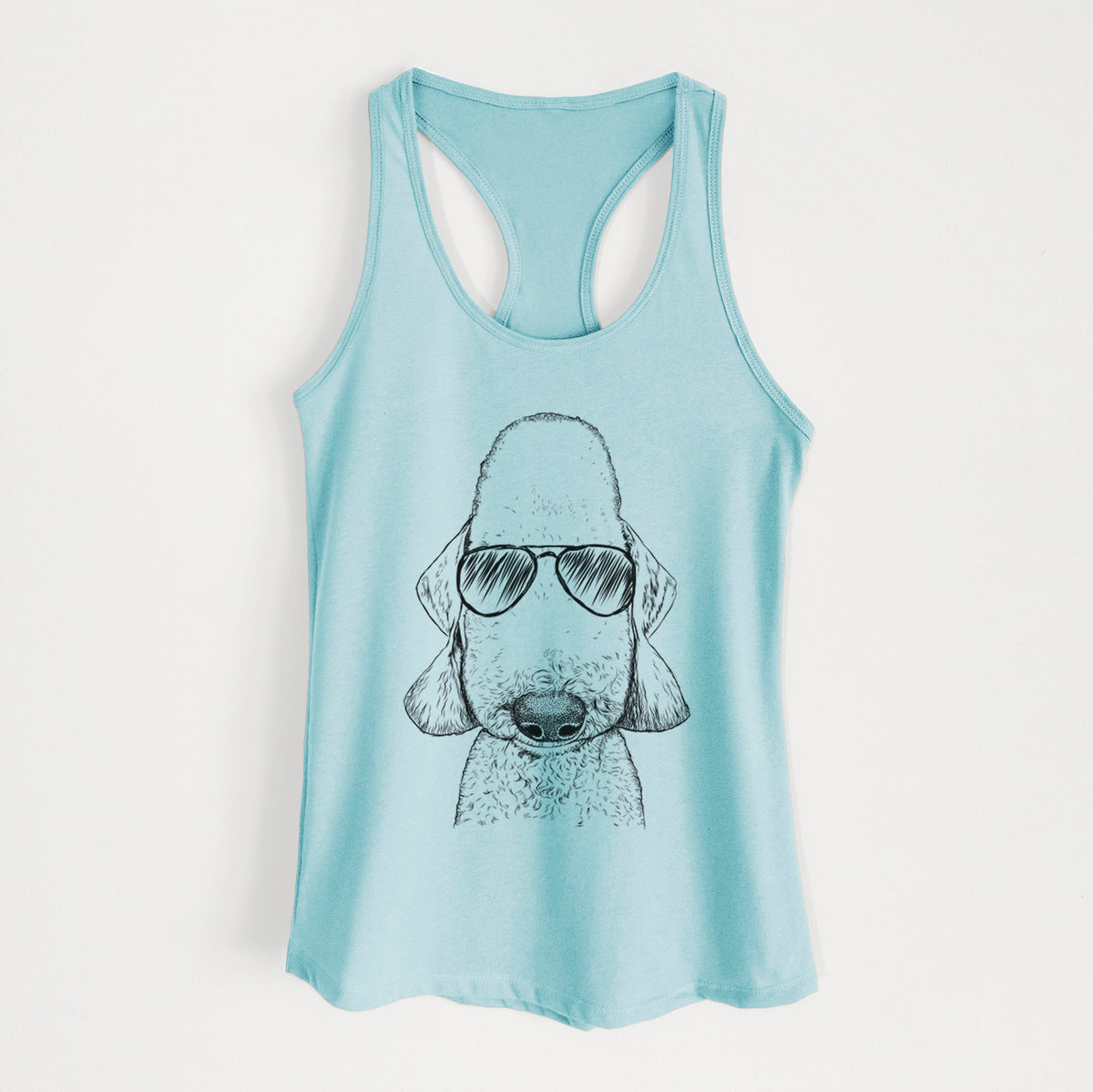 Remington the Bedlington Terrier - Women's Racerback Tanktop