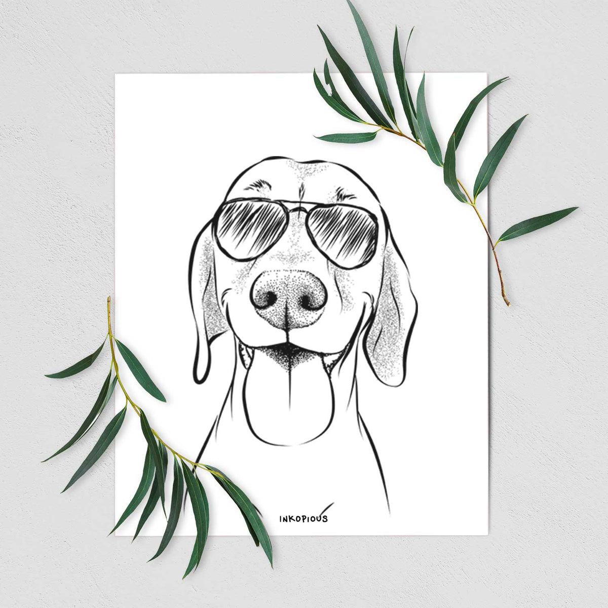 Remington the Vizsla Art Print