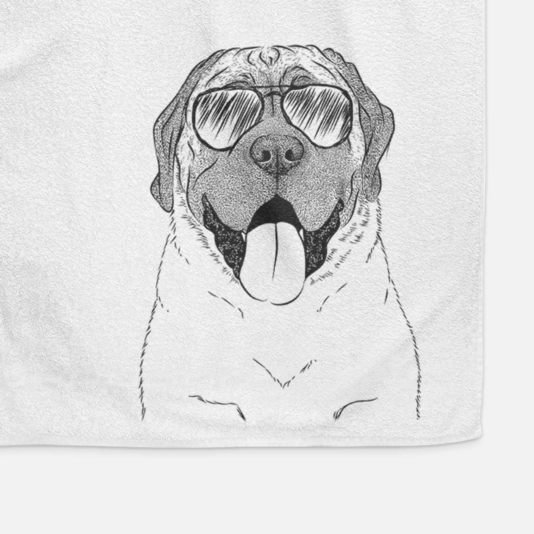 Remmie the English Mastiff Decorative Hand Towel