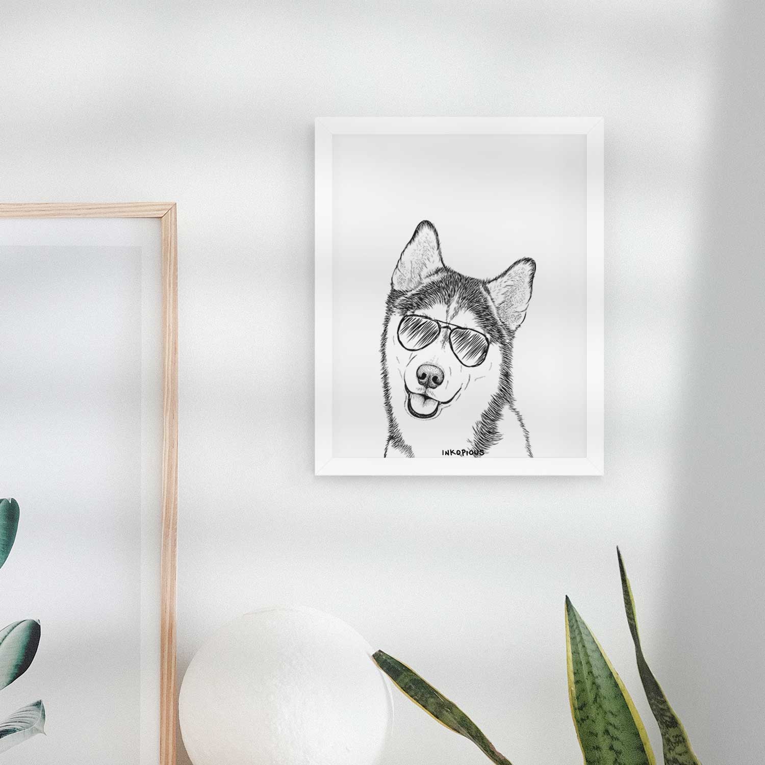 Remmie the Siberian Husky Art Print