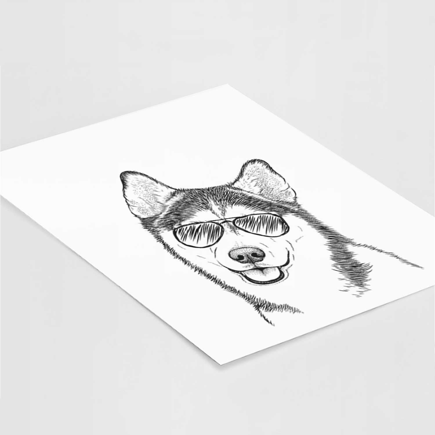 Remmie the Siberian Husky Art Print