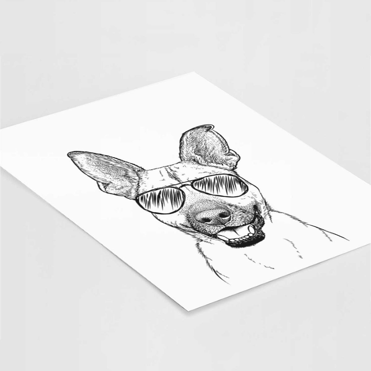 Remus the German Shepherd Mix Art Print