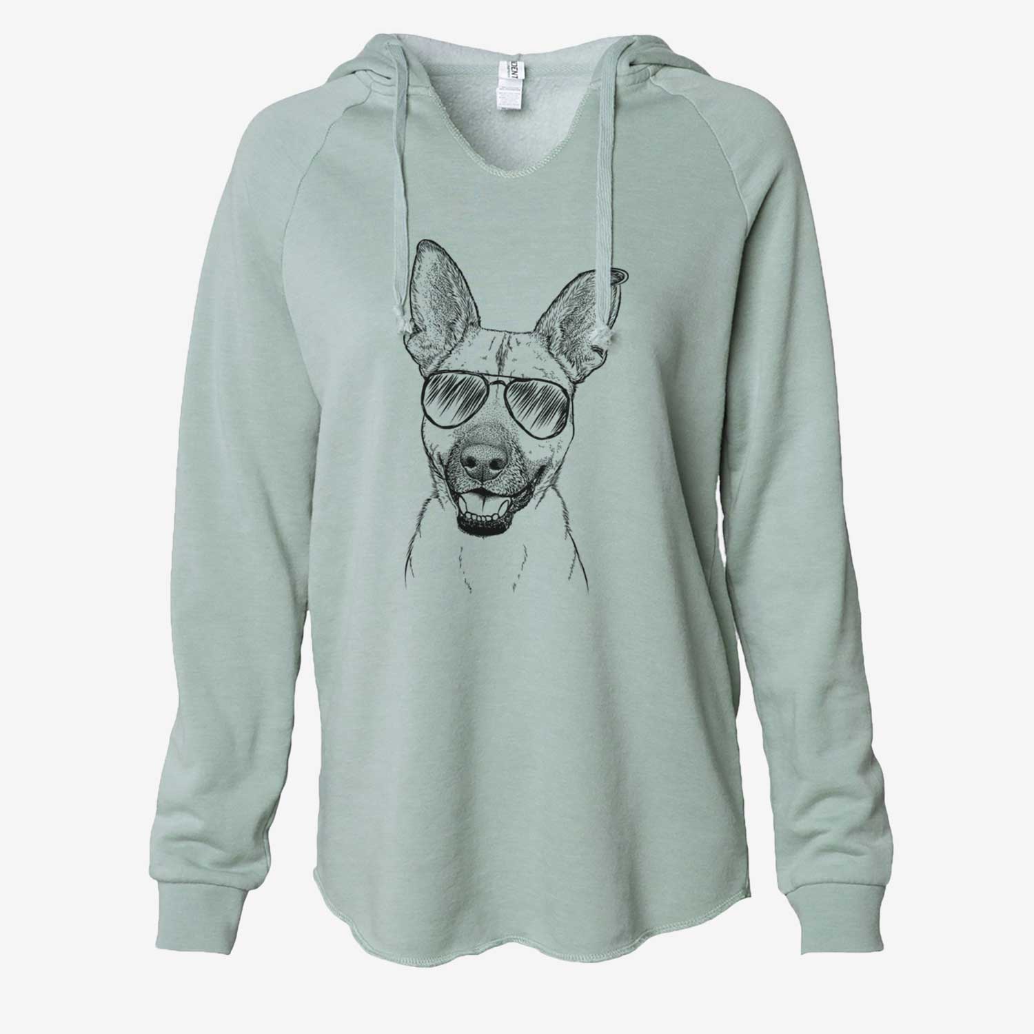 Remus the German Shepherd Mix - Cali Wave Hooded Sweatshirt