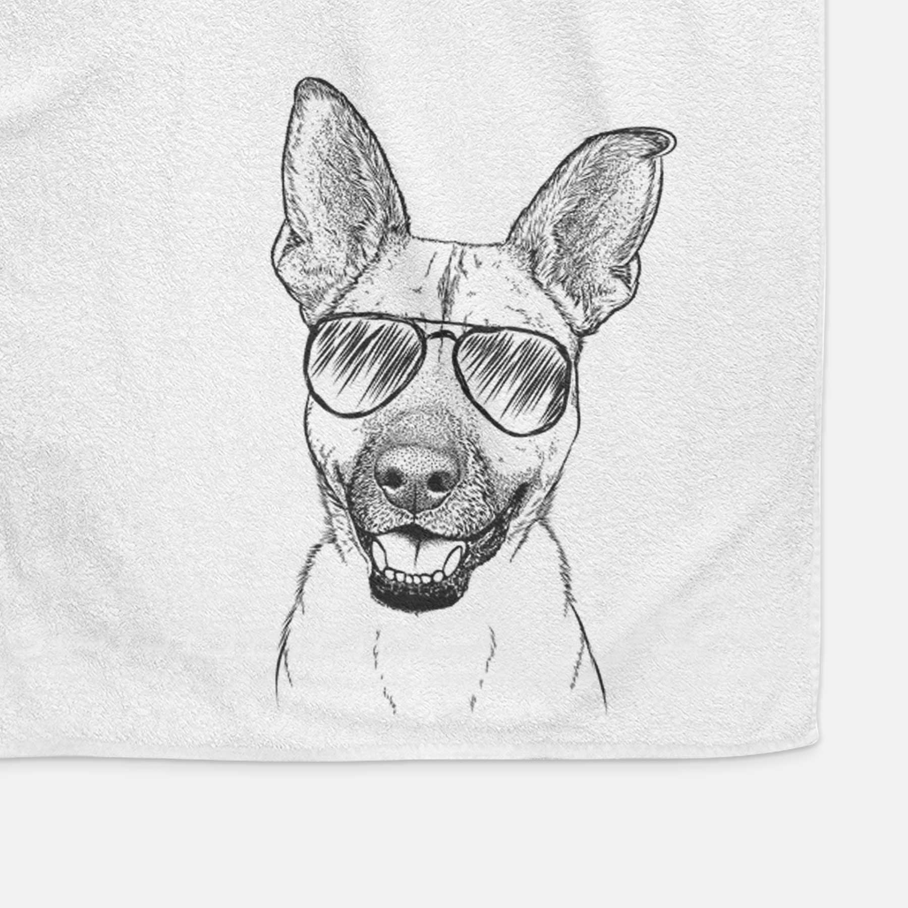 Remus the German Shepherd Mix Decorative Hand Towel