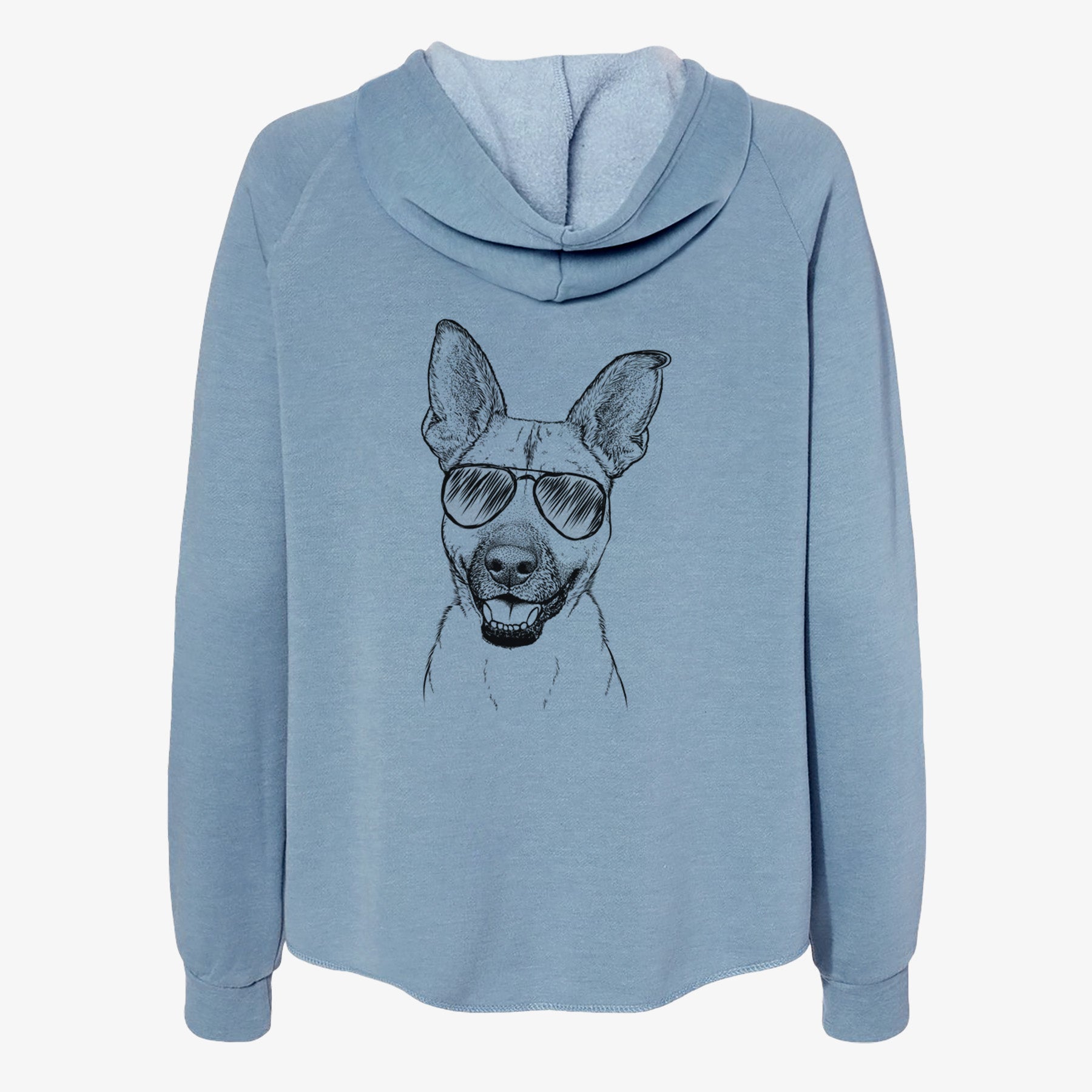 Remus the German Shepherd Mix - Women's Cali Wave Zip-Up Sweatshirt