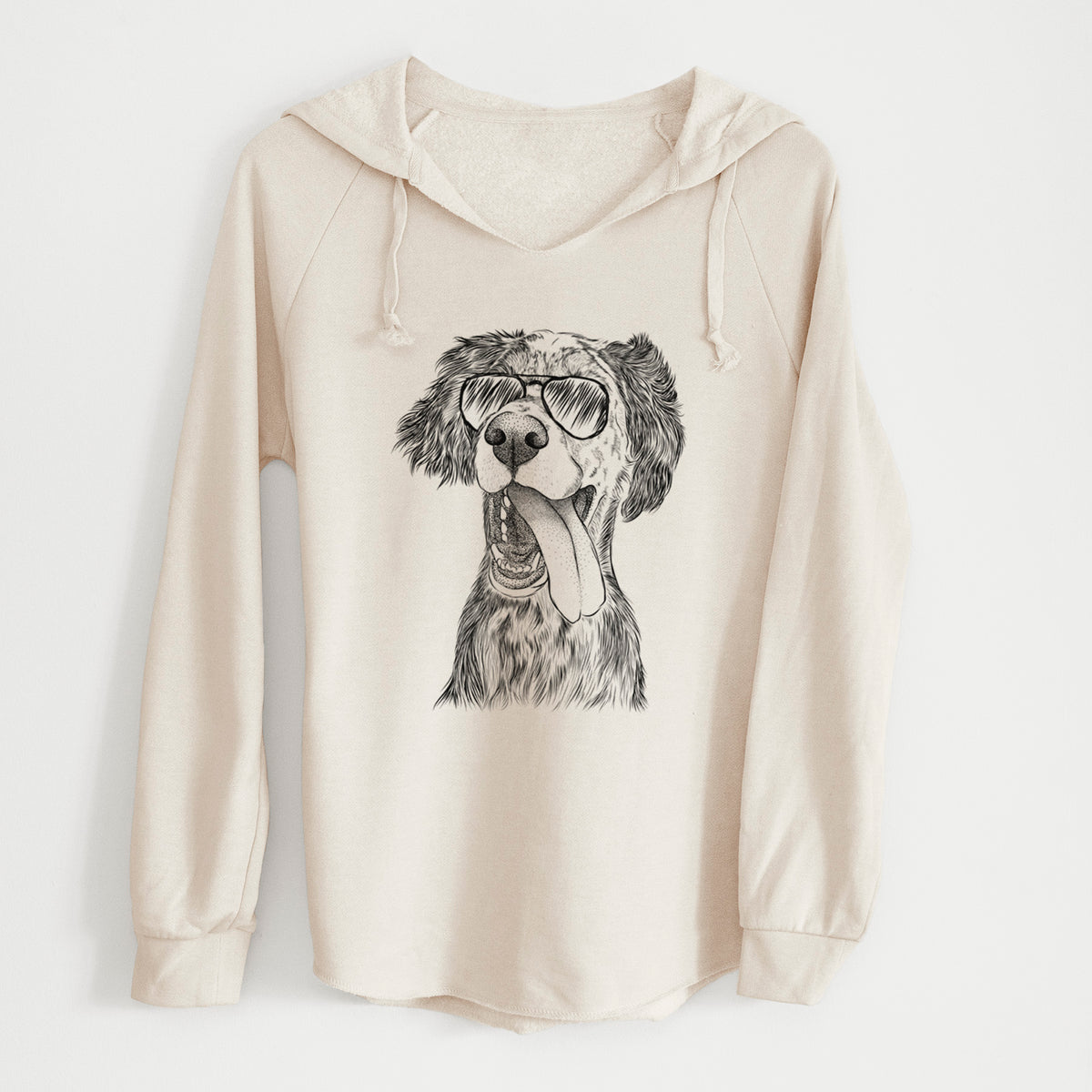 Aviator Renly the English Setter - Cali Wave Hooded Sweatshirt
