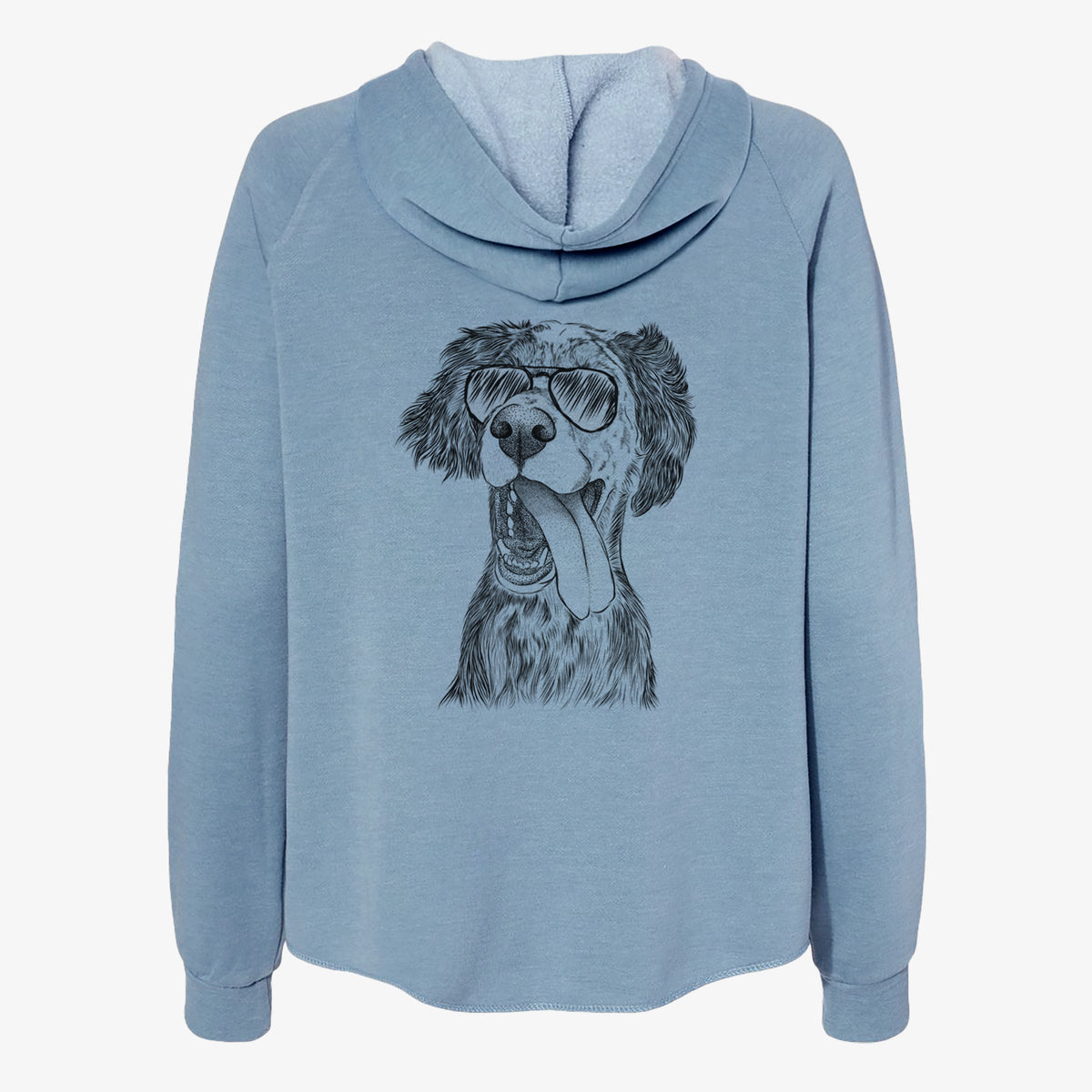 Renly the English Setter - Women's Cali Wave Zip-Up Sweatshirt