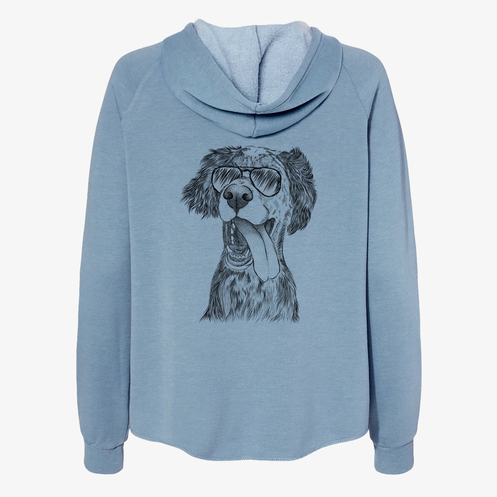 Renly the English Setter - Women's Cali Wave Zip-Up Sweatshirt