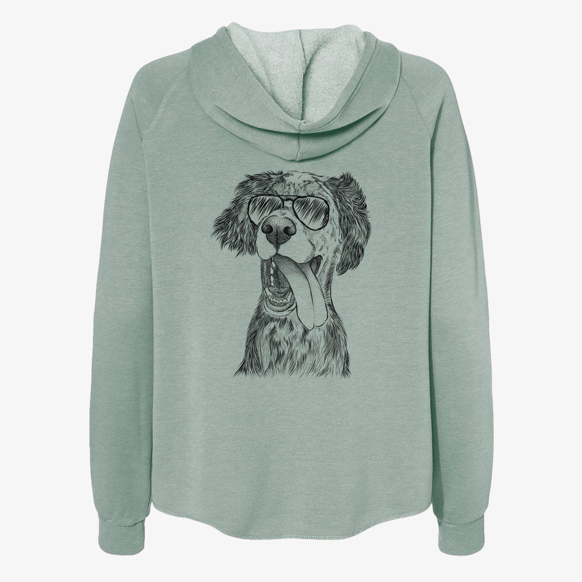 Renly the English Setter - Women's Cali Wave Zip-Up Sweatshirt