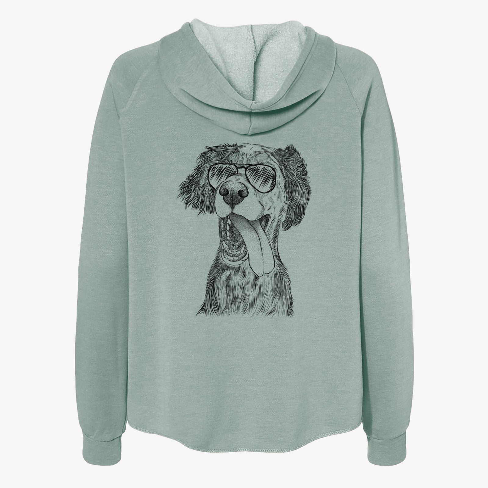 Renly the English Setter - Women's Cali Wave Zip-Up Sweatshirt