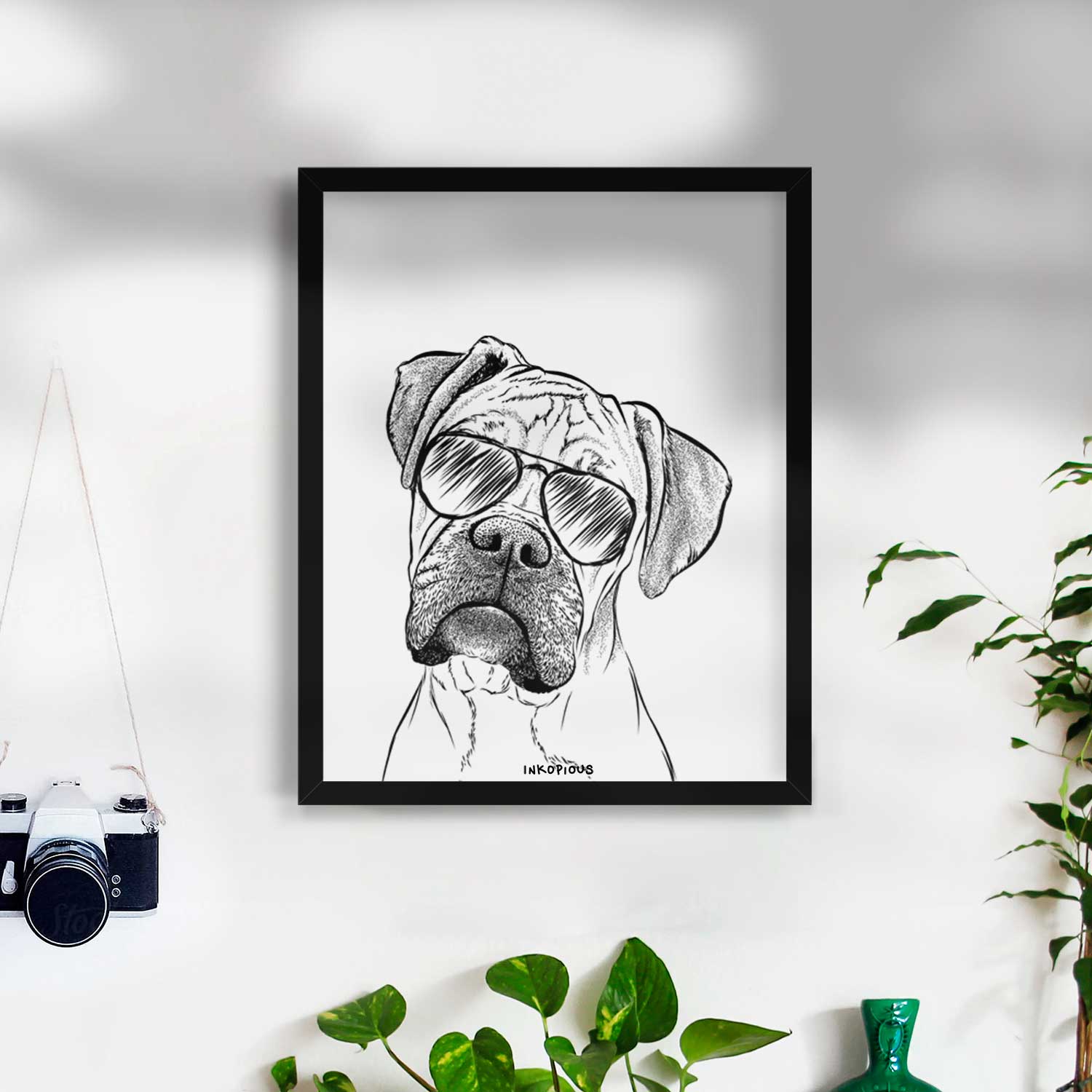 Reuby the Boxer Art Print