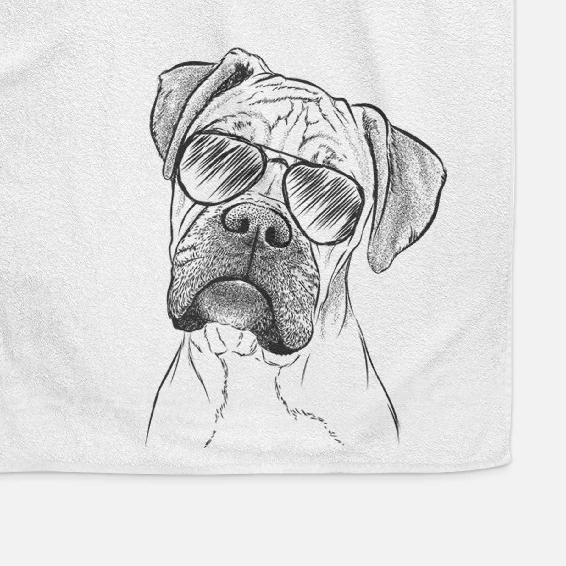 Reuby the Boxer Decorative Hand Towel