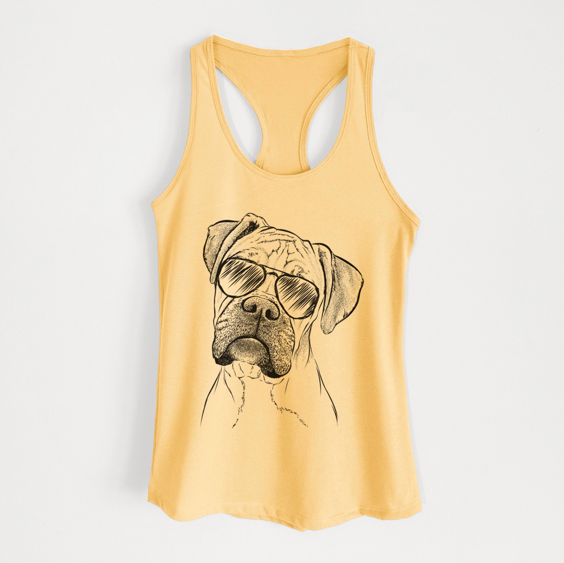 Reuby the Boxer - Women's Racerback Tanktop