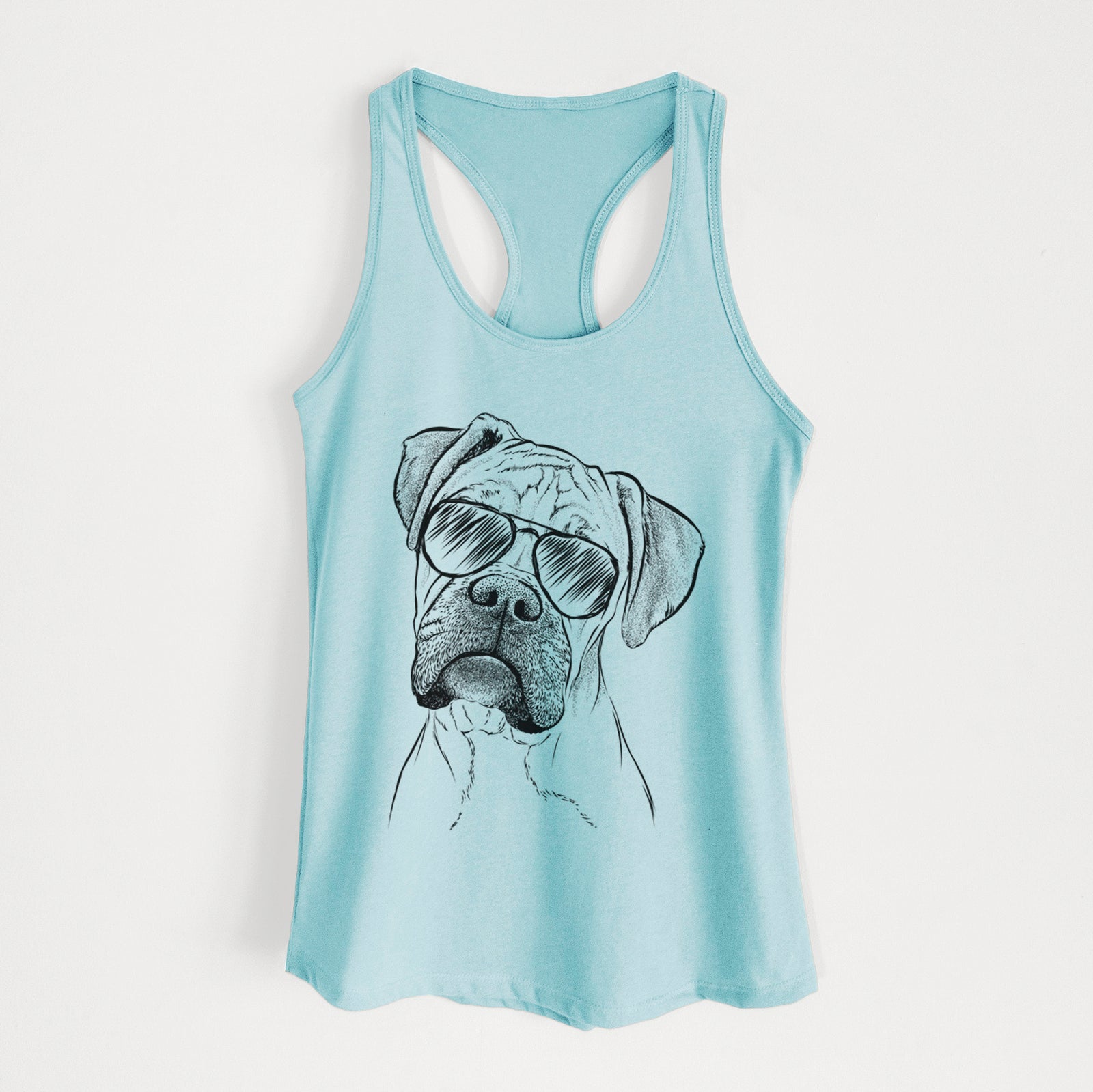 Reuby the Boxer - Women's Racerback Tanktop